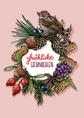 Weihnachtskarte WIWALD Fröhliche Weihnachten von illi – nobis design