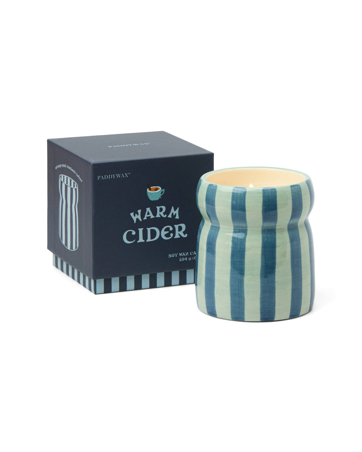 Paddywax Cabana Warm Cider, Blau/Navy: Duftkerze und Produktdetails