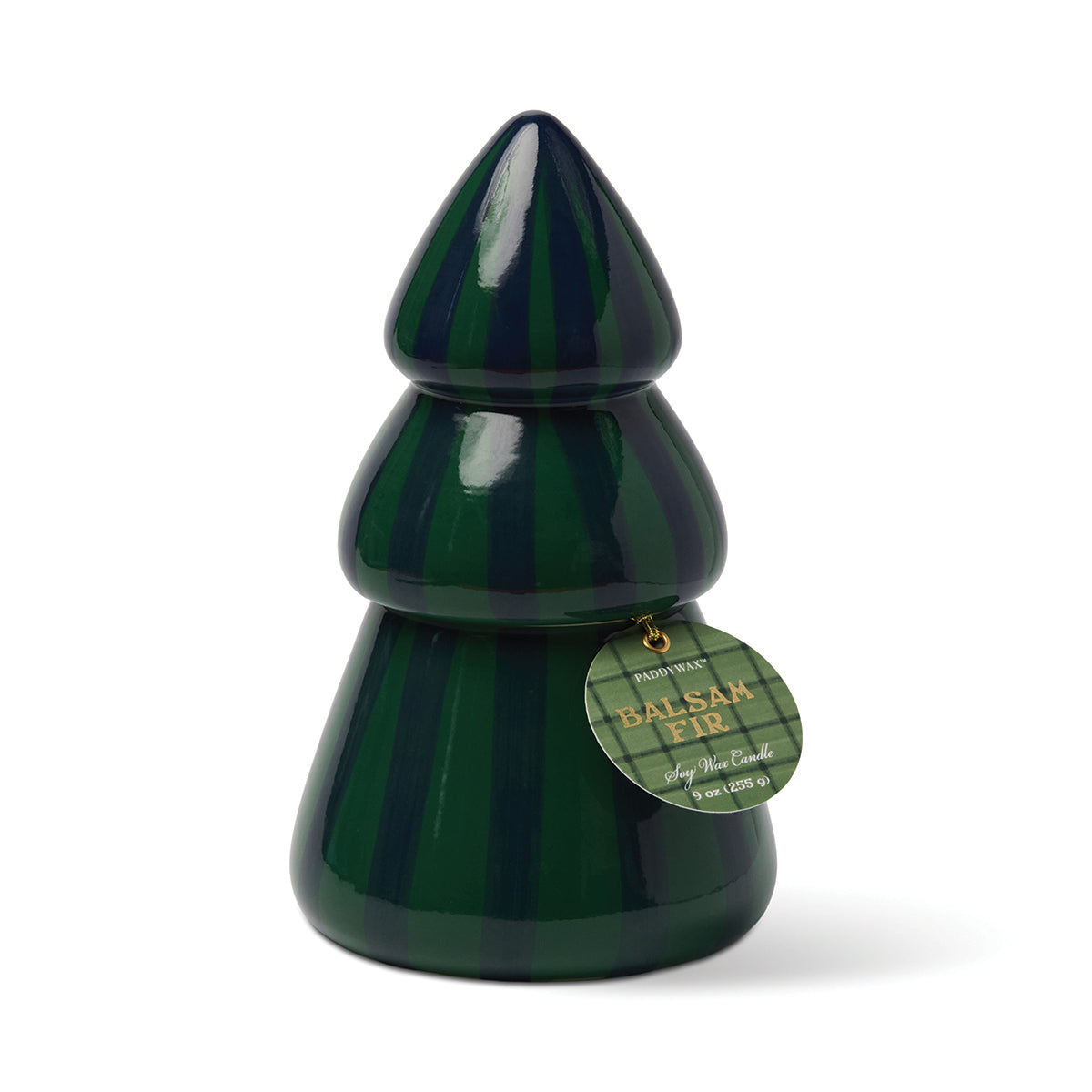 Paddywax Cabana Christmas Weihnachtsbaum Grün/Navy – Balsam Fir mit Deckel