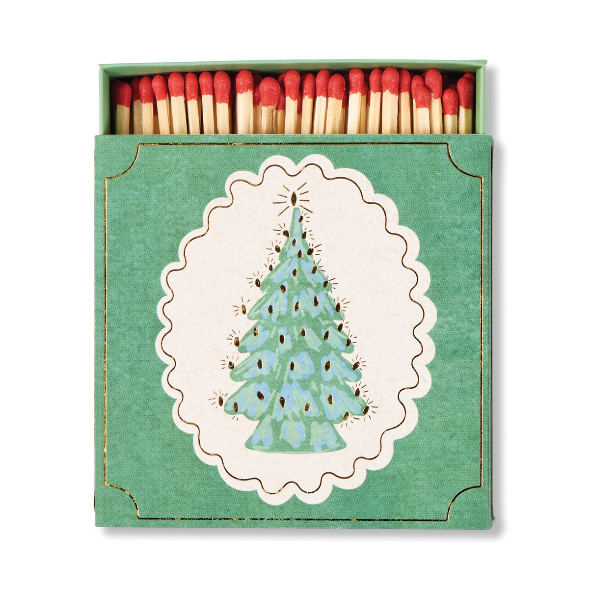 Paddywax Christmas Tree · quadratisch – Schachtel mit 125 Streichhölzern