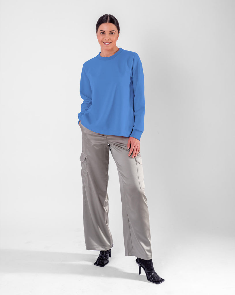 PG3 Sweater Patricia Hellblau – Rückansicht