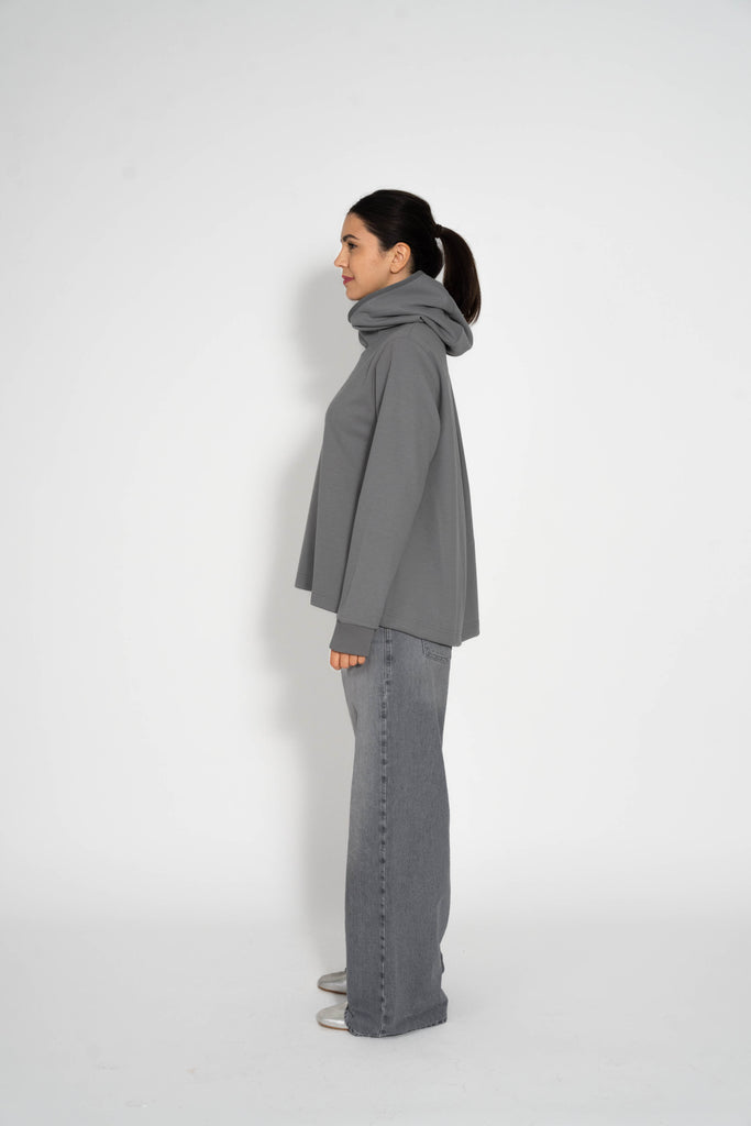 PG3 Hoodie Paulino Grau – Detailansicht