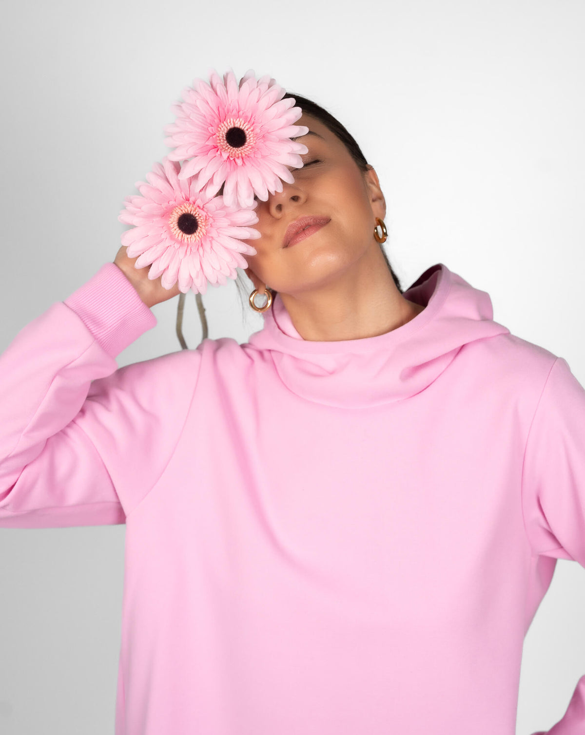 PG3 Hoodie Paulino in Rosé – Vorderansicht