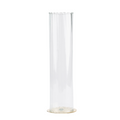 Kerzenglas COSMIQUE (H40cm) mit Messing-Unterteller