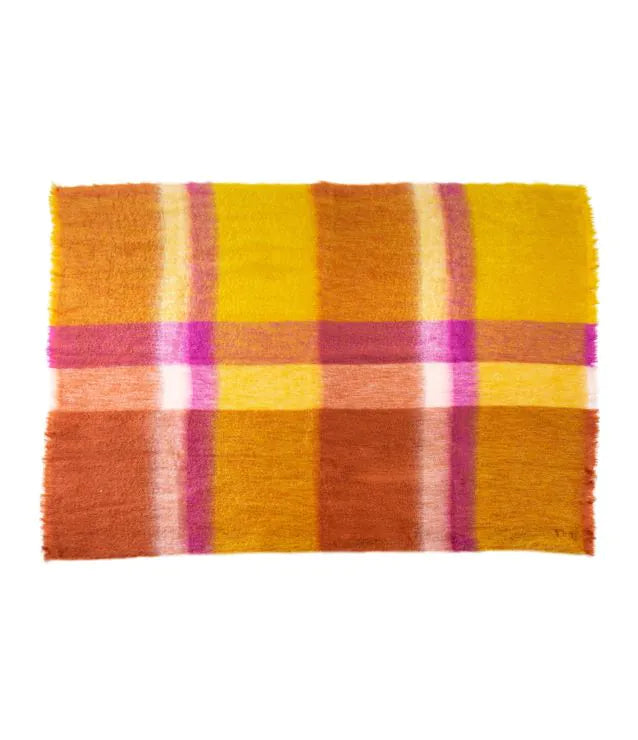 Mohair-Plaid Carreaux Colline – Detailansicht 3