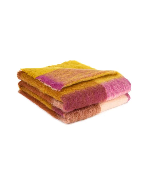 Mohair-Plaid Carreaux Colline – Detailansicht 4