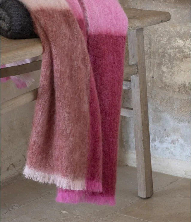 Mohair-Plaid Essential Floral – Detailansicht 2