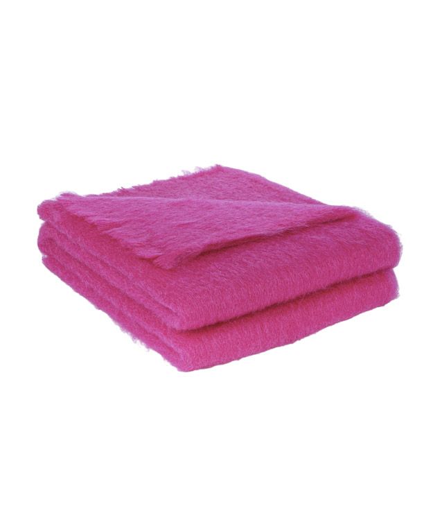 Mohair-Plaid Fuchsia – Gesamtansicht