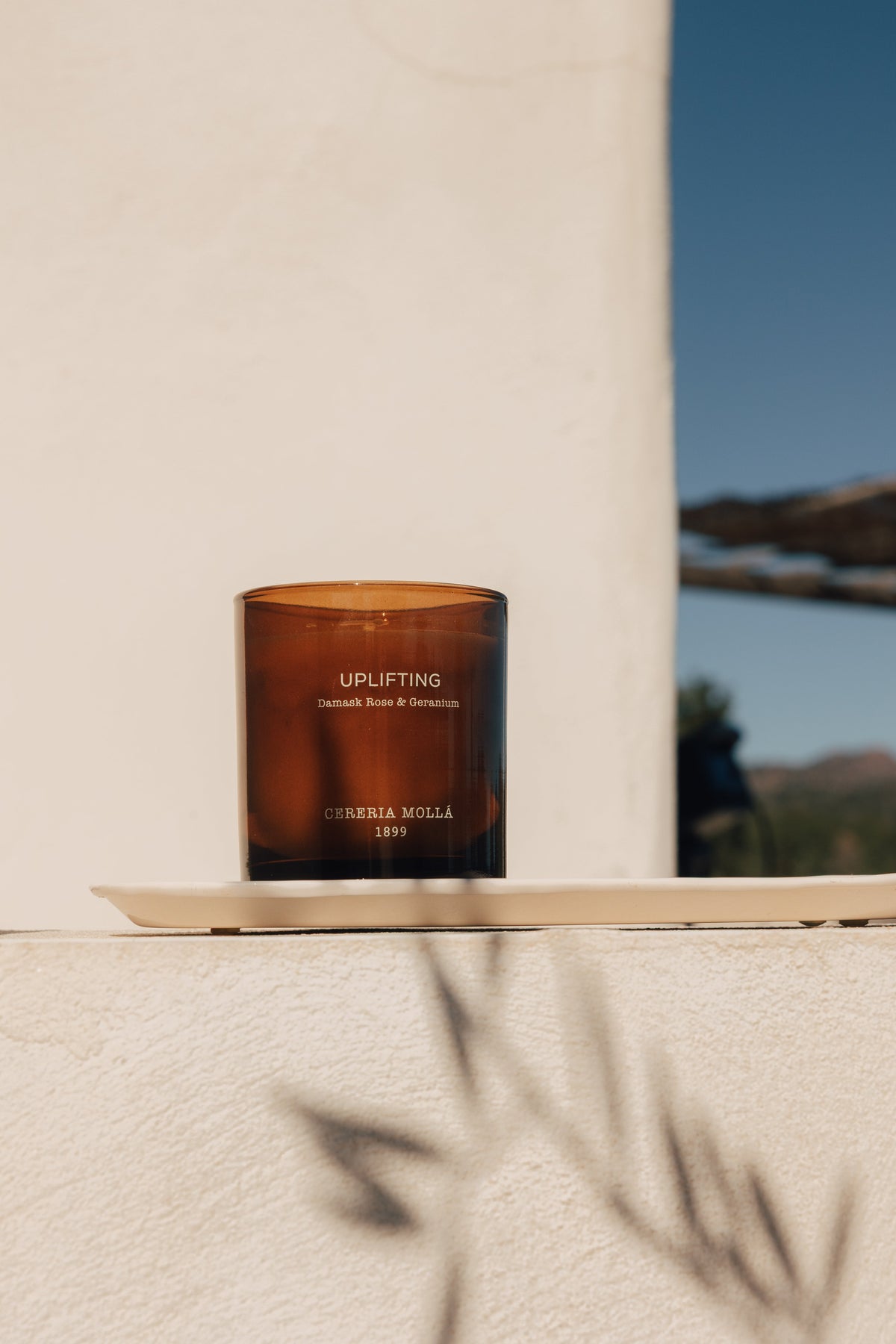 Wellbeing Duftkerze 230 g – Uplifting | Cereria Mollá – Lifestyleaufnahme der Duftlinie; Lieferumfang laut Produktbeschreibung