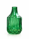 Facettenvase in Flaschenform – Grün – Produktansicht