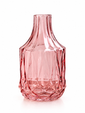 Facettenvase in Flaschenform – Rosa – Produktansicht