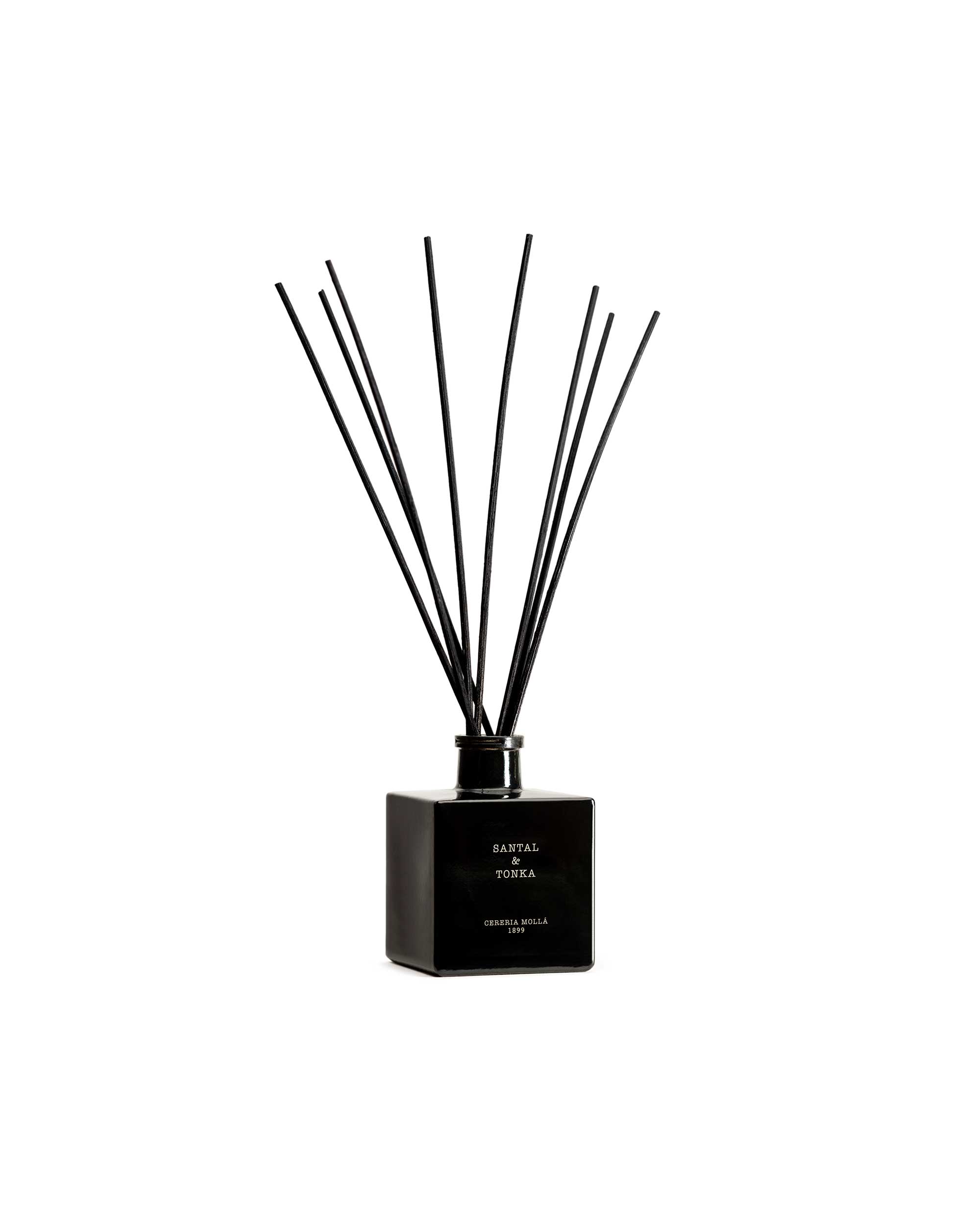 Santal & Tonka Duftdiffusor 250 ml im schwarzen Glas