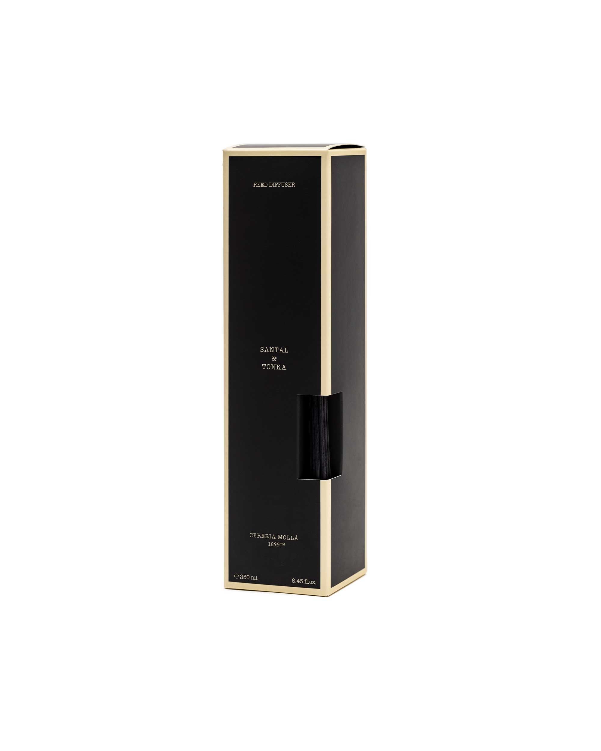 Santal & Tonka Duftdiffusor 250 ml und Verpackungsdetail