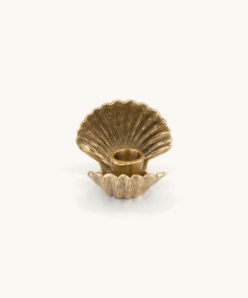 Lueur Candle Holder – handgefertigt aus recyceltem Messing