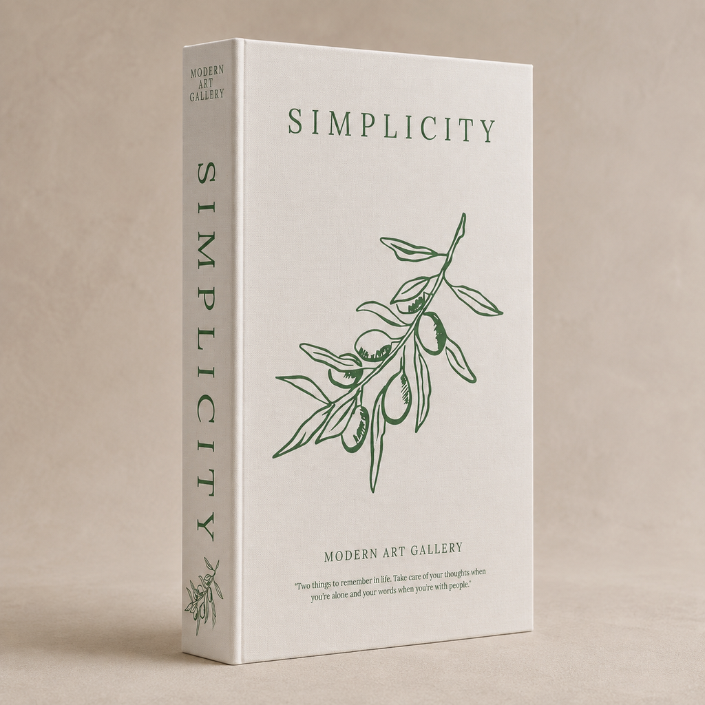 Storage-Buch Simplicity – Vorderansicht