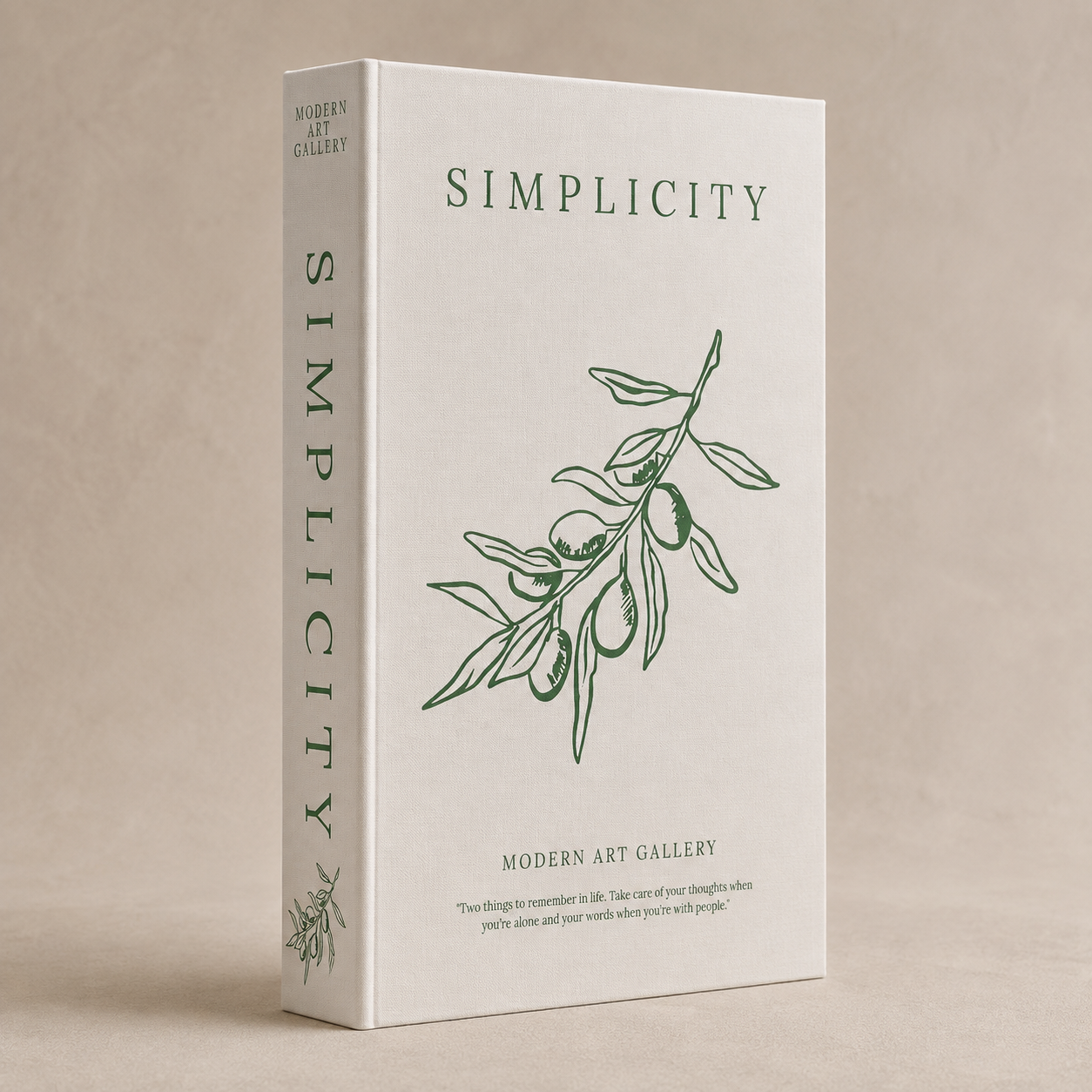 Storage-Buch Simplicity – Vorderansicht