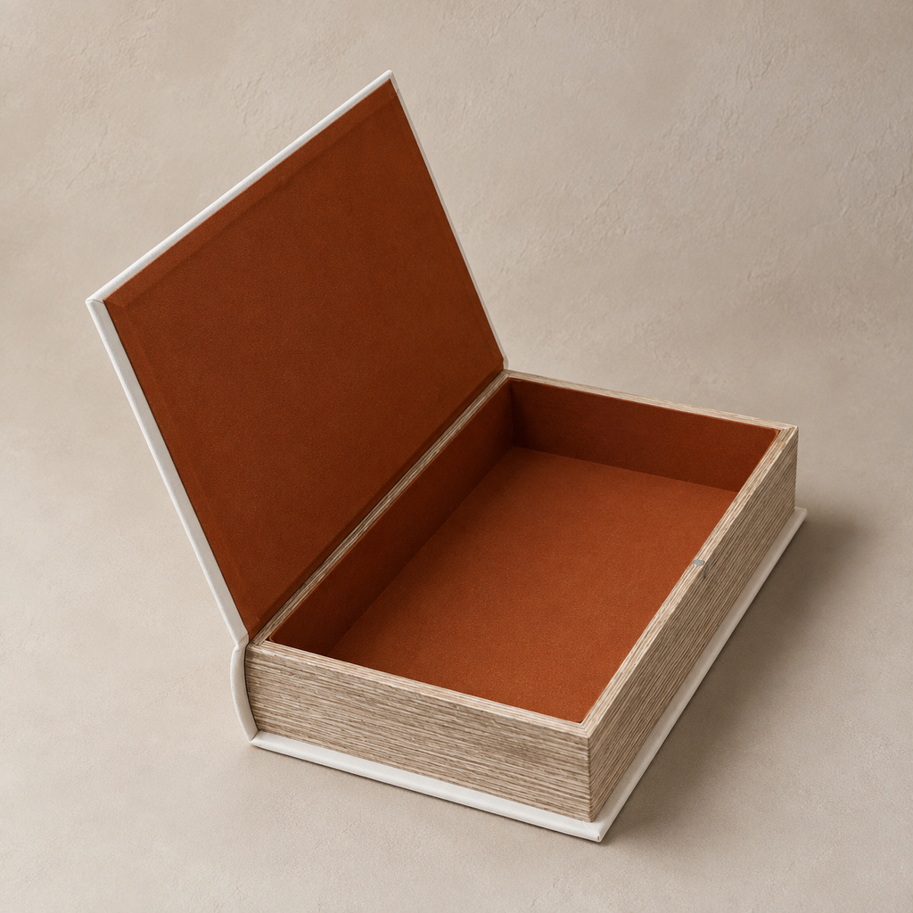 Storage-Buch Simplicity – geöffnetes Staufach