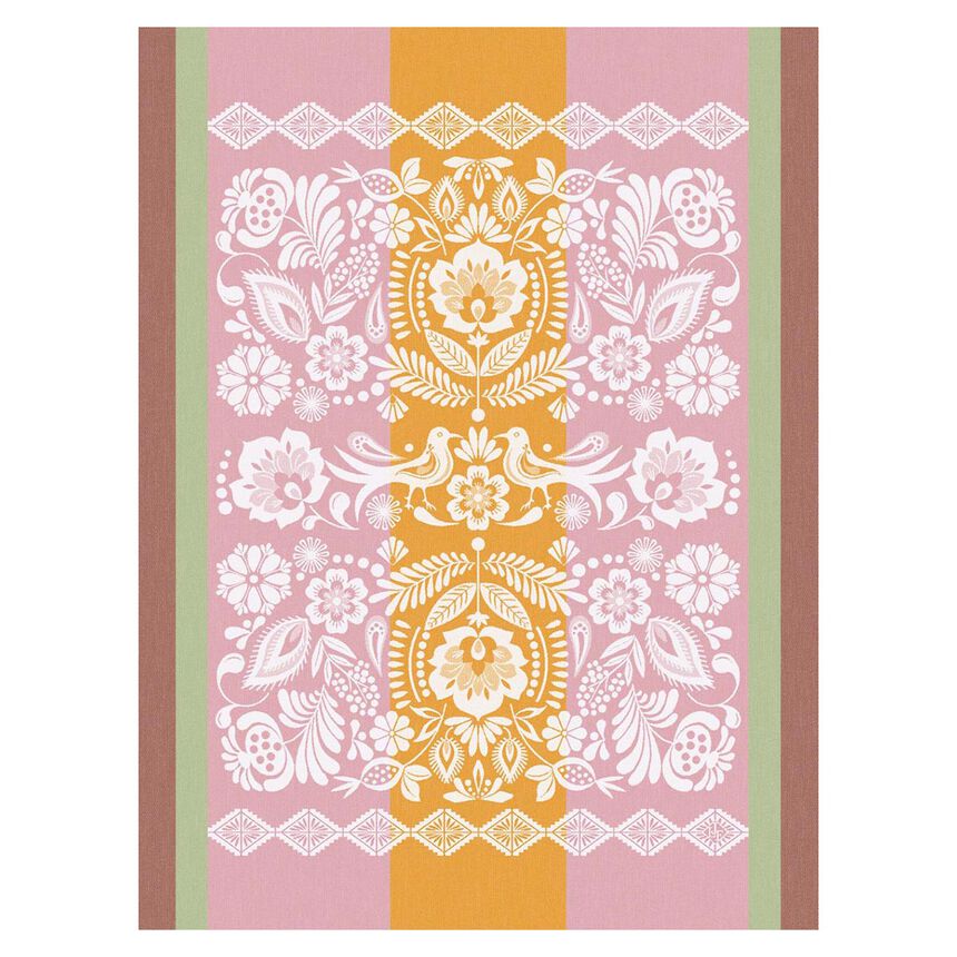 Jacquard Français Geschirrtuch „Éclat“ Rosé