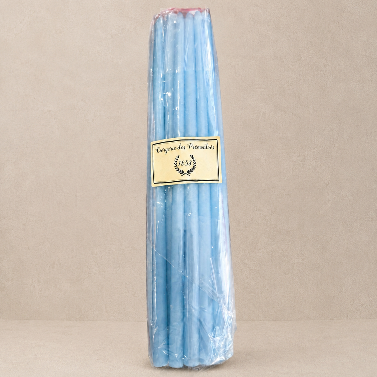 Handgezogene Stabkerzen 30 cm · 6er-Set – Hellblau von La Ciergerie des Prémontrés