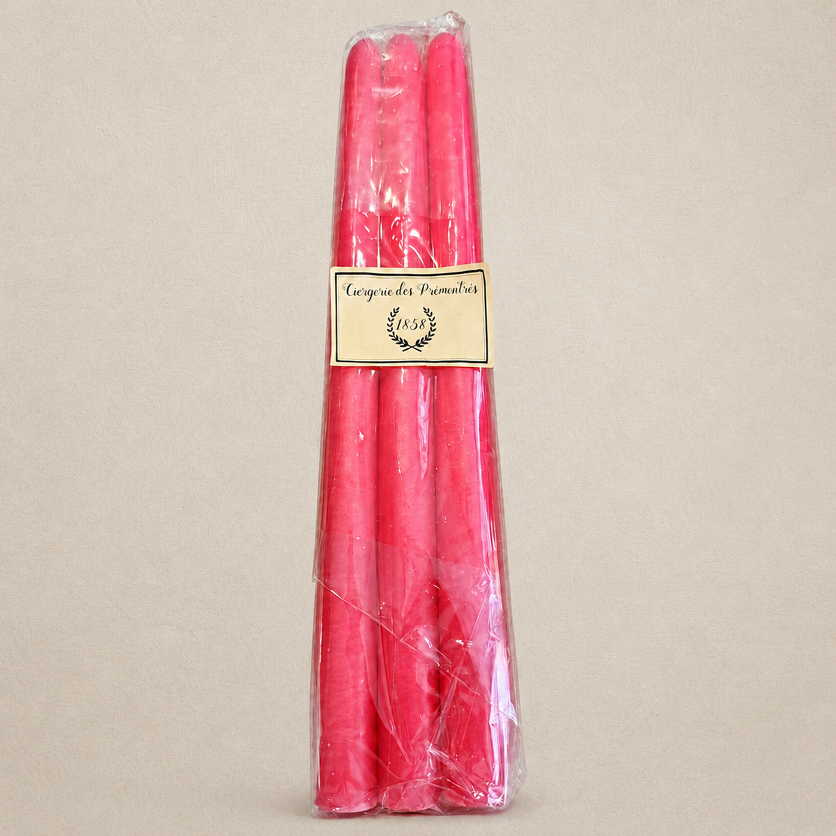 Handgezogene Stabkerzen 30 cm · 6er-Set – Neonpink von La Ciergerie des Prémontrés