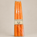 Handgezogene Stabkerzen 30 cm · 6er-Set – Orange von La Ciergerie des Prémontrés